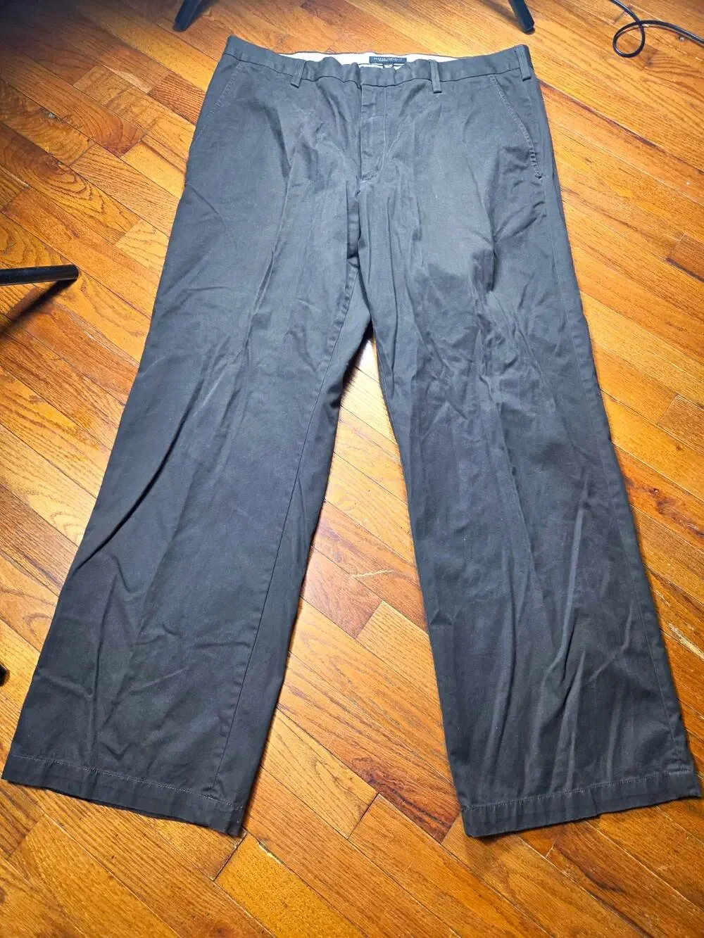 Banana Republic Chinos Mens 38x32 Black Cotton Straight Leg Pants Classic